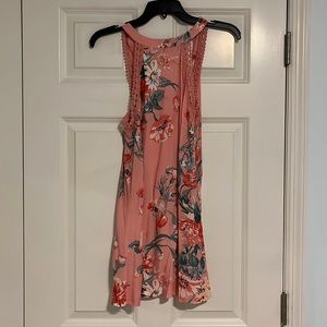 XS pink, Eyeshadow dress with flowers